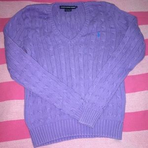 RALPH LAUREN SPORT Purple sweater